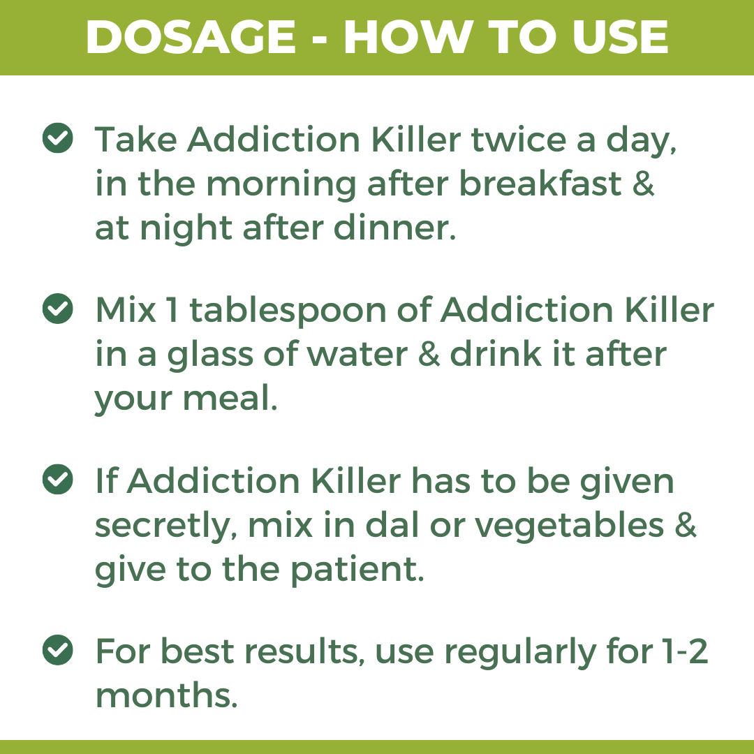 Addiction Killer: Ayurvedic Medicine to Get Rid of Alcohol, Nicotine & Drug Addiction